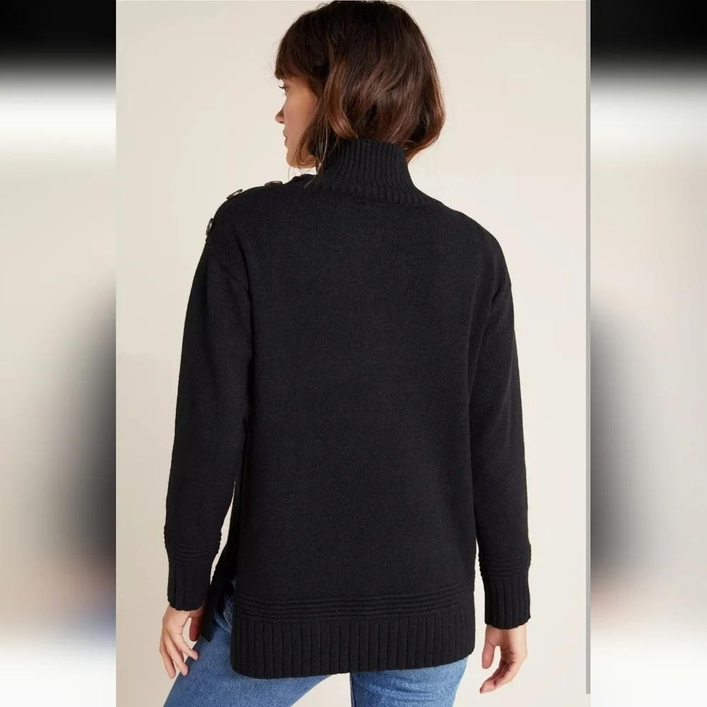 Anthropologie Margarita Tunic Sweater in Olive
